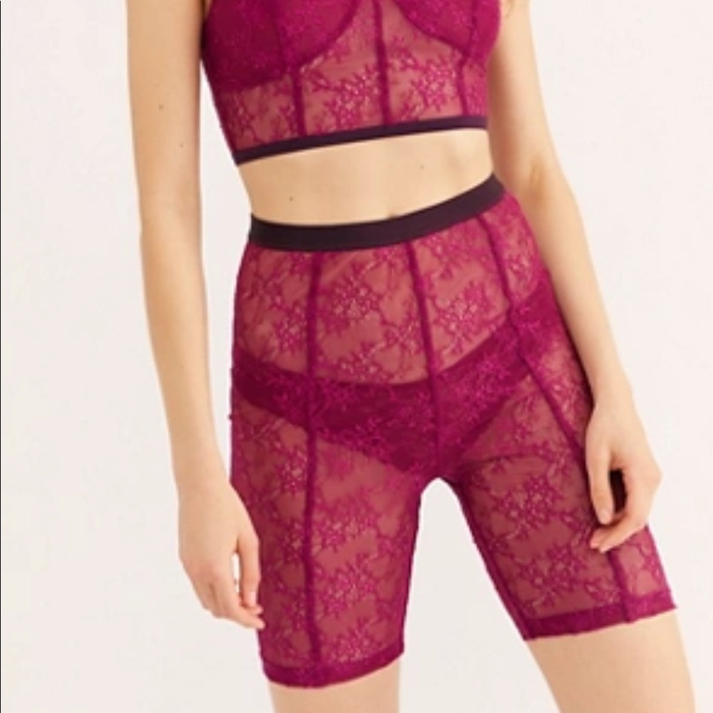 Free People Lace Bike Short